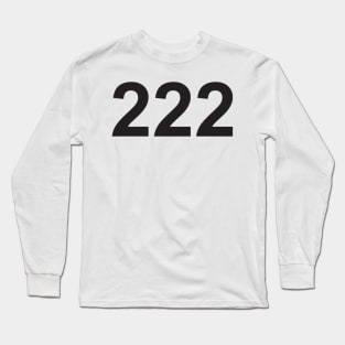 Angel number 222 Long Sleeve T-Shirt